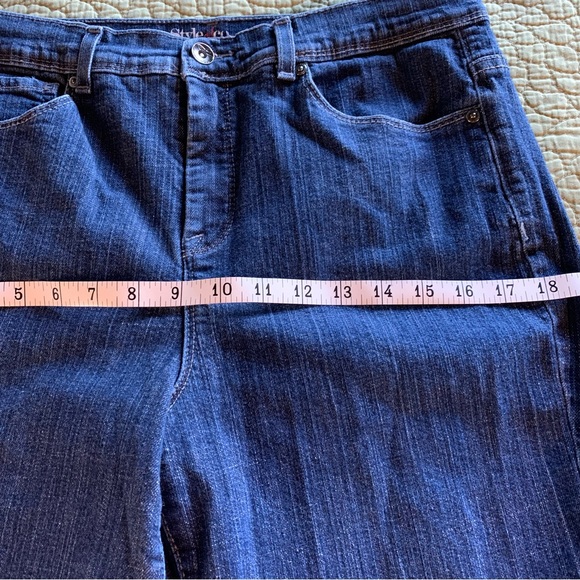 Style & Co. Blue Denim Jeans * 14 Short - Picture 7 of 16